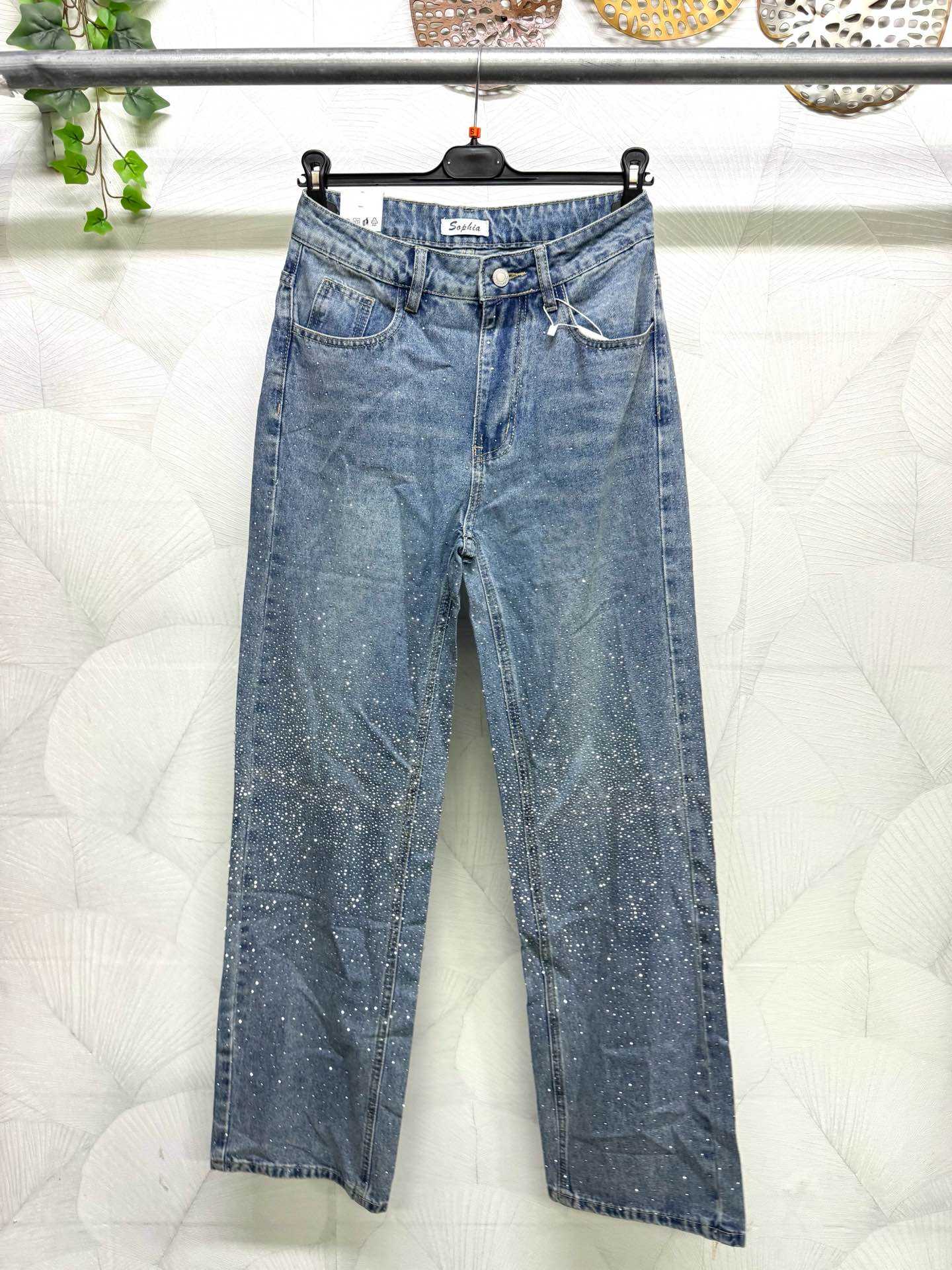 Jeans Cargo Brillantinato