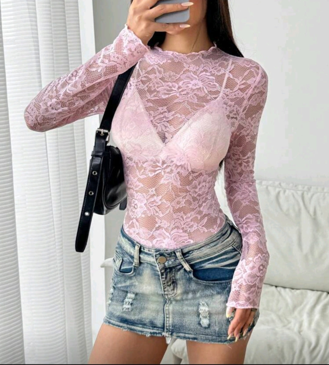 A: Magliettina in pizzo