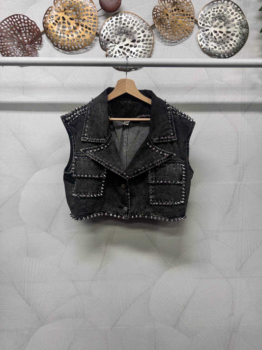 A: GILET DI JEANS