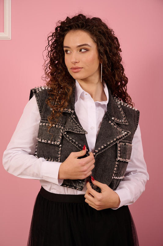 A: GILET DI JEANS