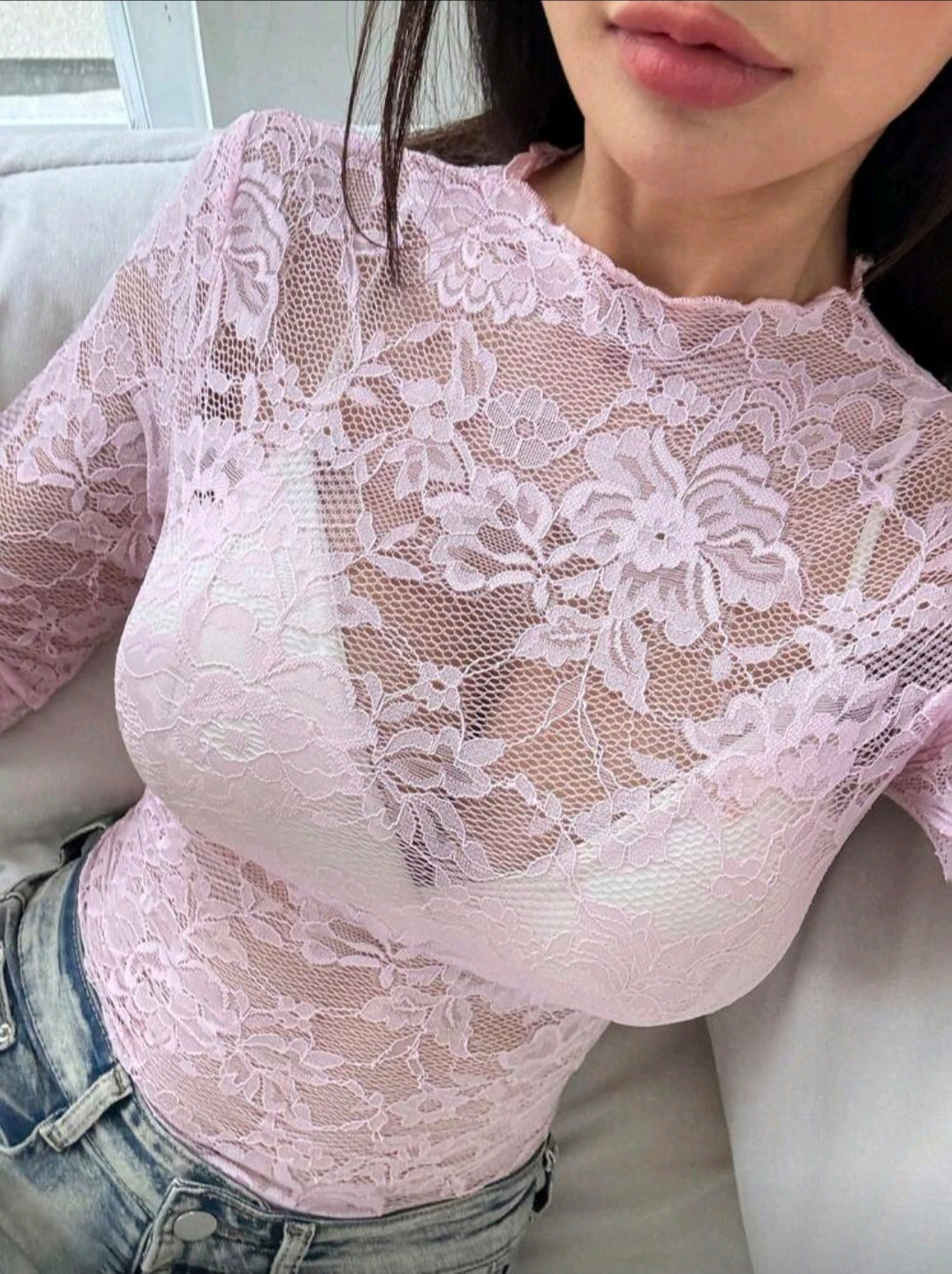 A: Magliettina in pizzo